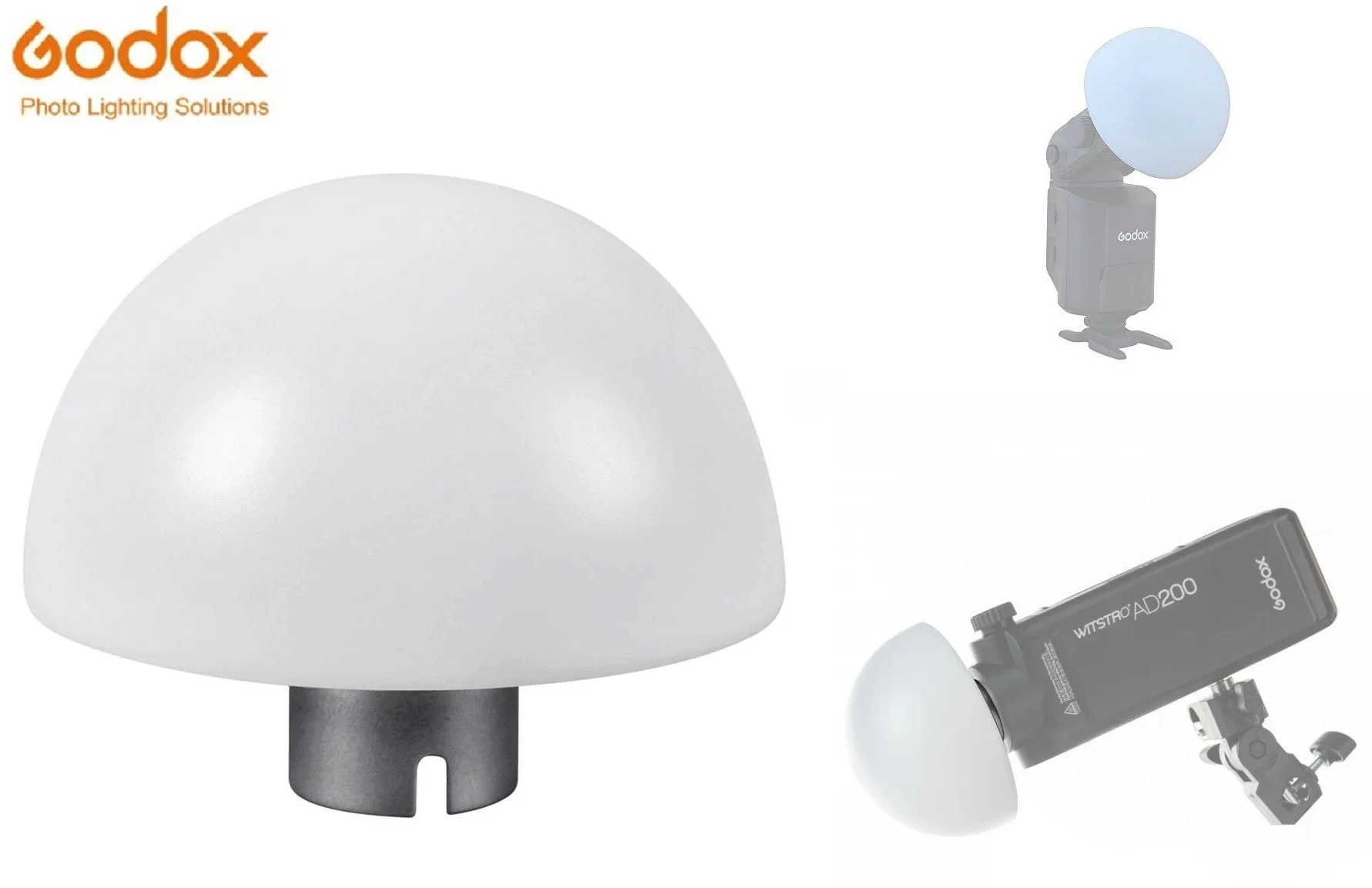 

Godox Ad-s17 Wide Angle Soft Focus Shade Dome Diffuser for Flashpoint Witstro AD360 AD360II AD200 AD200Pro AD180 Bare-Bulb Head
