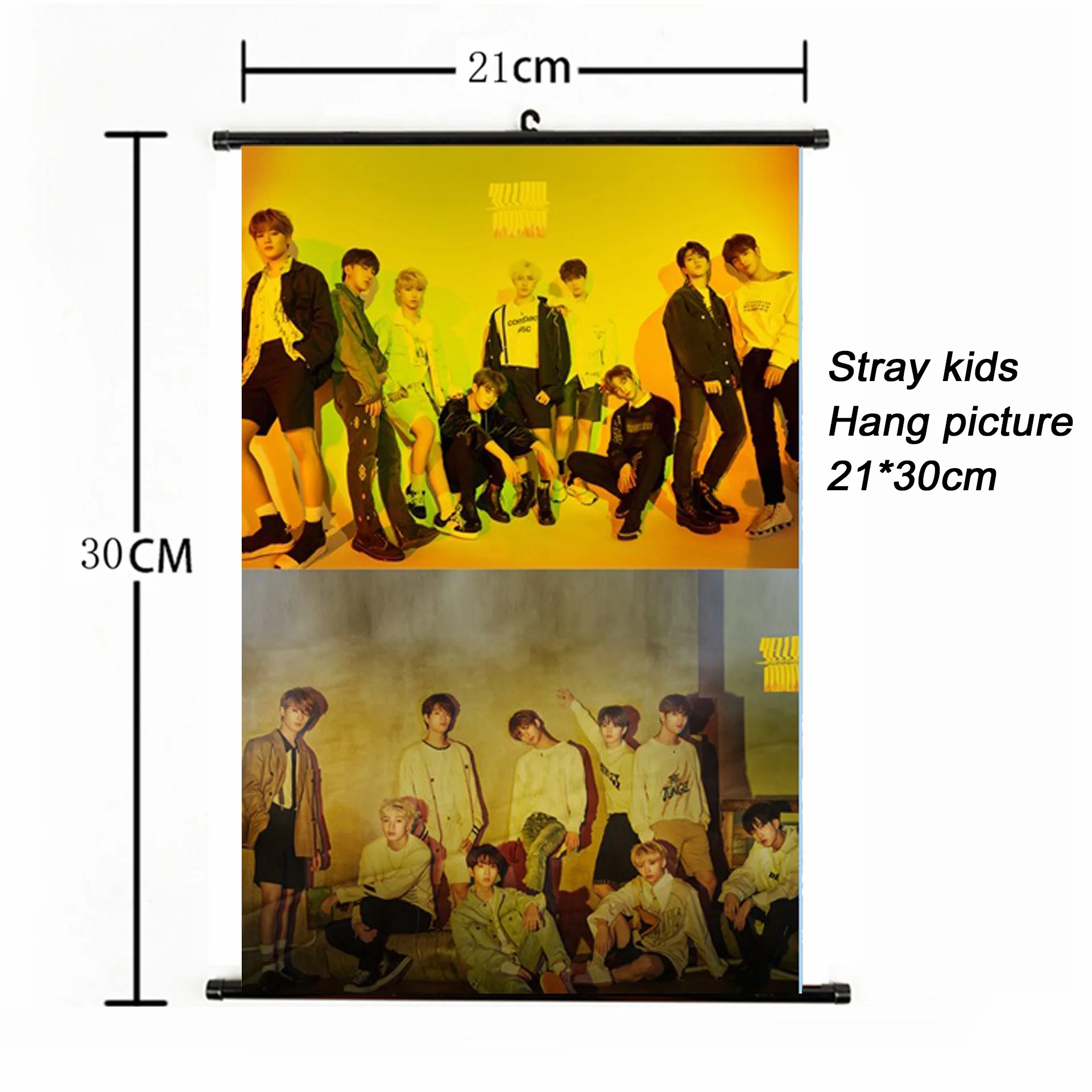 SKD00877 Модный Kpop Stray Kids Hang paintng 21*30 см постер stray kids signature желтая древесина альбом Фотокарта плакат вентиляторы коллекция - Цвет: SKD00877