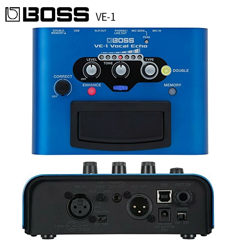 BOSS VE-1/VE-2 вокальный гармонист процессор для создания эффектов Stompbox педаль гитары |