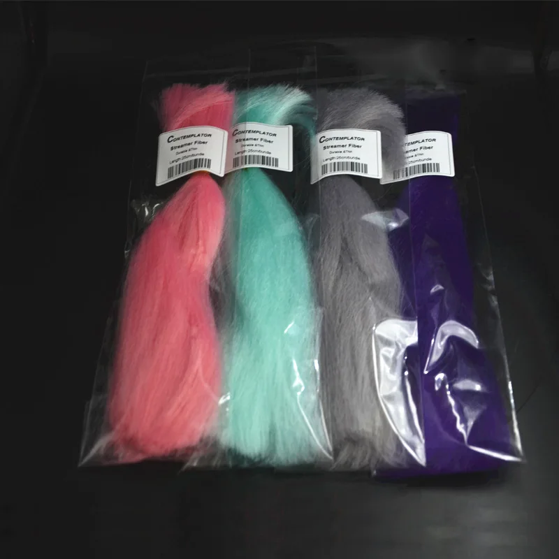 2 шт. в упаковке ленты из волокна материал для вязки мушек блесна приманка 9 8 дюйма