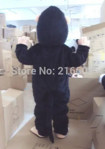 

Short Plush Chimpanzee Doll Costume Black Orangutans Mascot Costume Cosplay Party Clothing Carnival Adults