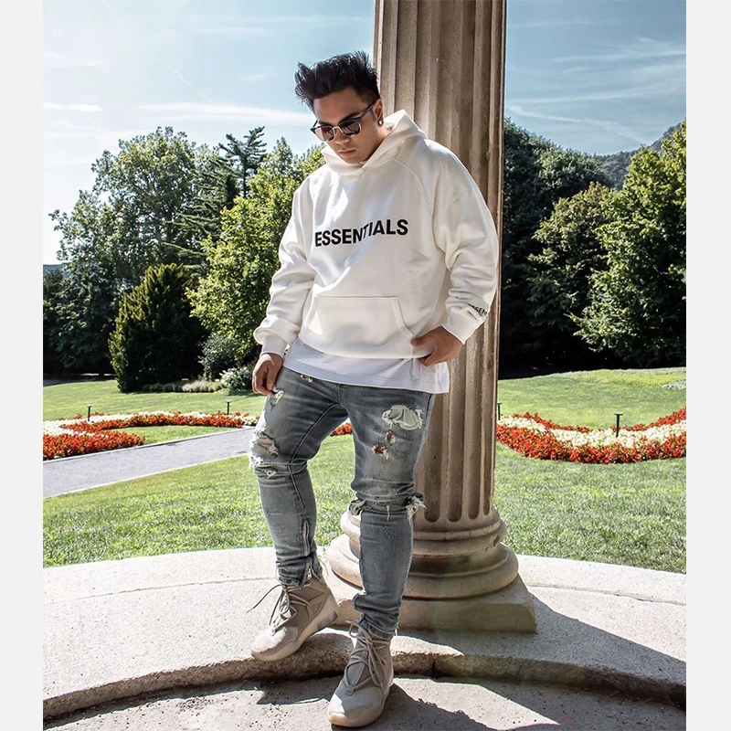 

2021 New Hoodies Sweatshirts fog 100%1:1 Essentials Kanye West Jerry Lorenzo Loose Oversized cotton Sweatshirts Zip Hoodie