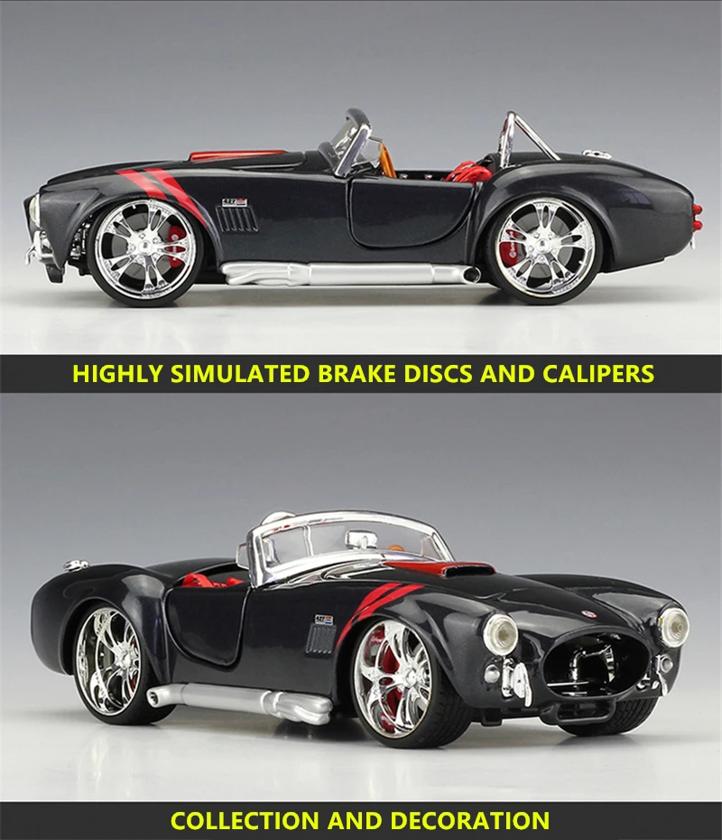 Модель автомобиля Maisto 1:24 Ford 1965 Shelby Cobra 427 из сплава коллекционная Подарочная