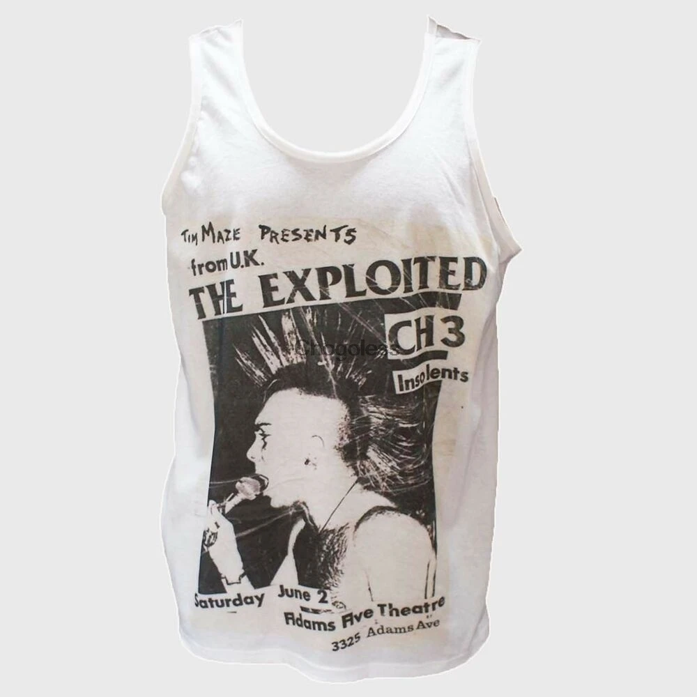 

THE EXPLOITED PUNK ROCK HARDCORE T-SHIRT VEST TOP discharge gbh