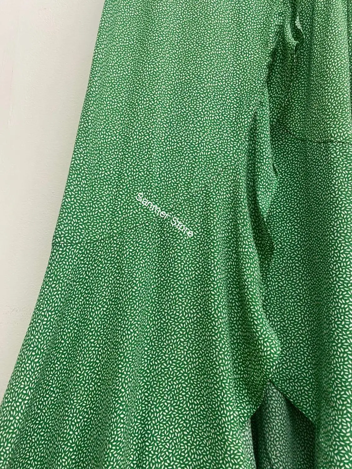 

Women One-piece Wrapped Dress Print Ruffles Short Sleeve Lace-up V-neck Female Clothes Ladies Midi Dress