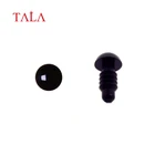Глаза пластиковые для мягких животных амигуруми, 9 мм, безопасные черные глаза, плюшевые игрушечные глаза, глаза для Мишки Тедди, 100 шт.