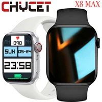 chycet 2021 smart watch men women sleep blood pressure monitor iwo smartwatch series 7 44mm fitness tracker for android ios