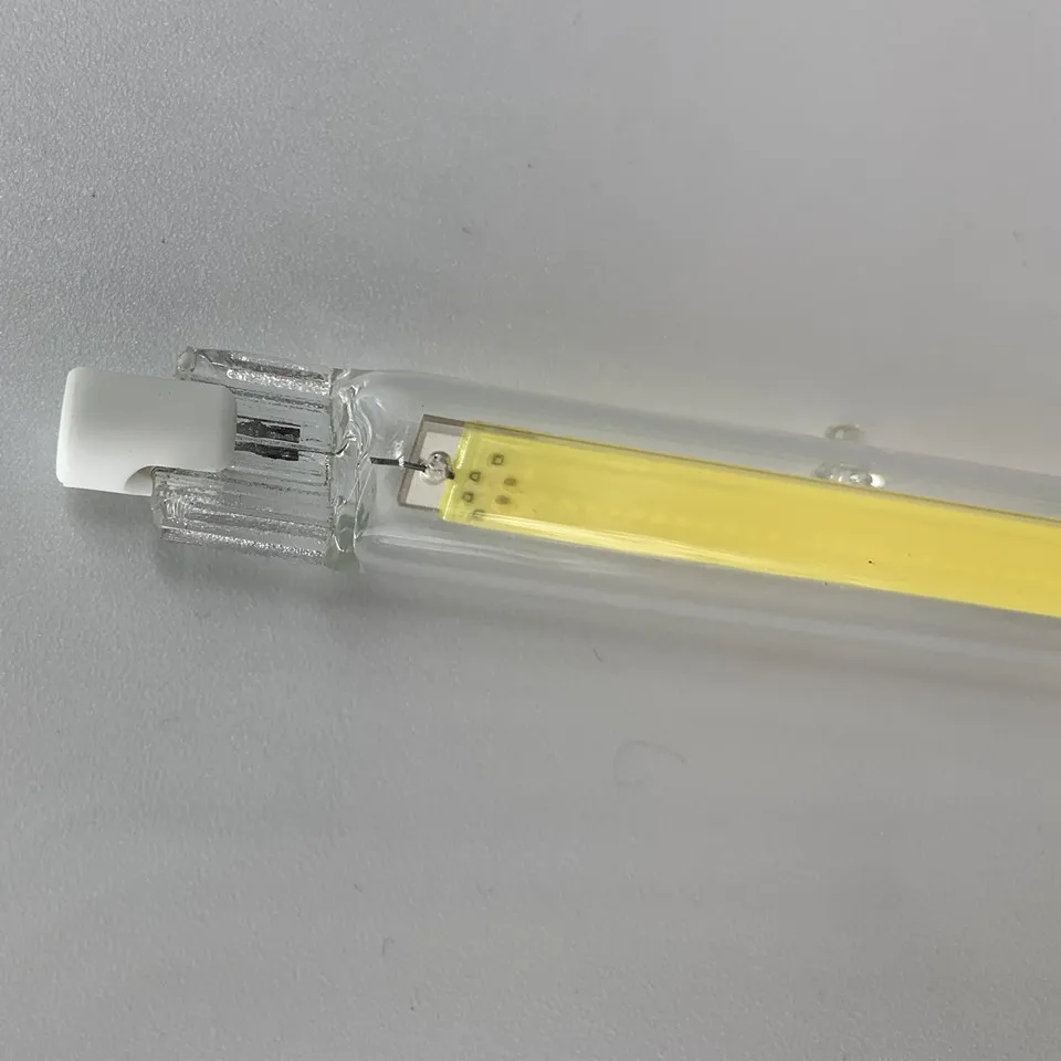 Светодиодный Диммируемый COB светильник R7S 118 мм 78 стеклянная трубка 15 Вт 30 сменный