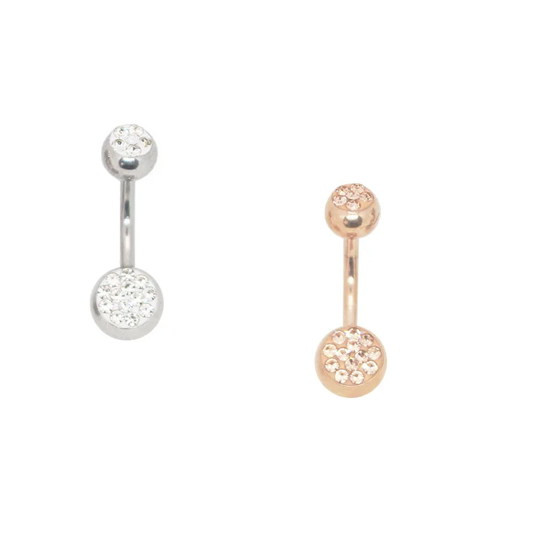 Прозрачный Циркон драгоценный камень кости пупочные ногти пирсинг пупка Пирсинг