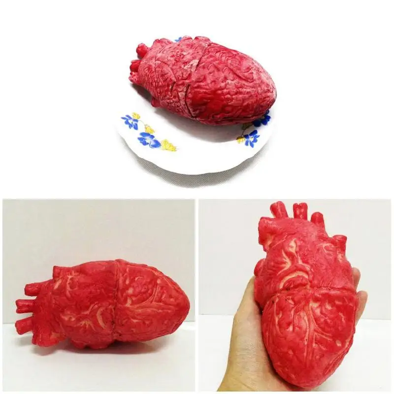 

Bloody Zombie Food Human Heart Chop Shop Body Part Organ Halloween Horror Prop Toy Party Accessories NSV