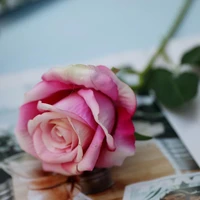 Artificial Rose Flowers Flannelette Rose Wreaths Wedding Bouquets Corsage Wrist Flower Home Party Decor LX1774