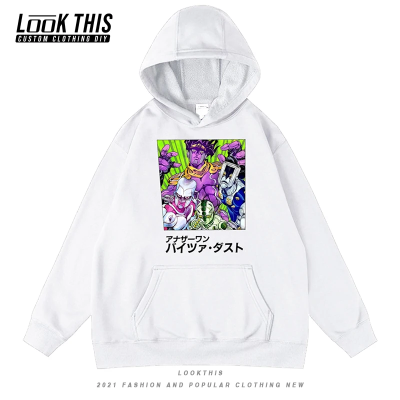 

JoJo's Bizarre Adventure Cool Children's Hoodies Anime Funny Print Girls Boys Long Sleeve Hooded Hoodie Sweatshirts Streetwear