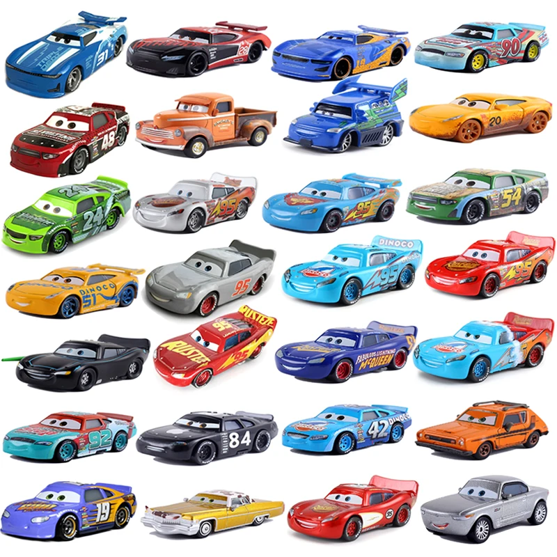 

Disney Pixar New Car 3 Lightning McQueen Matt Jackson Storm Ramirez 1:55 Die-cast Metal Alloy Model Car Child Toy
