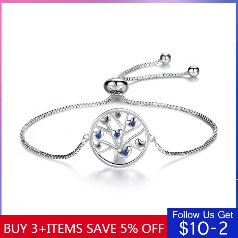 Женский браслет CodeMonkey из серебра 2020 пробы с изображением Древа Жизни простой