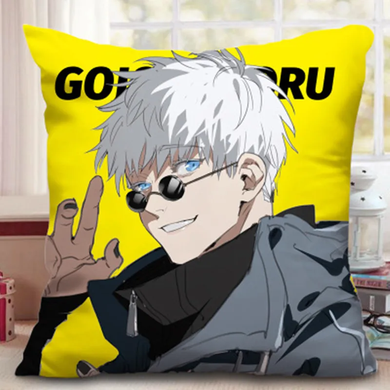 

26 styles 1pcs 2021 40cm*40cm Anime Jujutsu Kaisen Yuji Itadori Fushiguro Megumi Kugisaki Nobara Cosplay PP cotton Pillow gifts