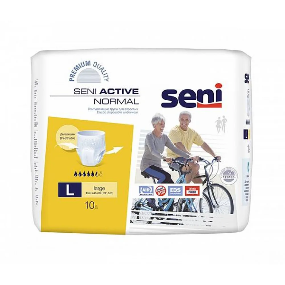 Одноразовые впитывающие трусики Seni Active Normal Large 10шт. | Красота и здоровье