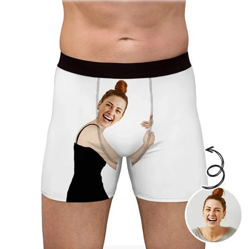 Custom This! Funny Mens Boxers With Your Face On It.-Funny Mens Underwear - Wedding, Bachelor party, Engagement, Birthday Gift