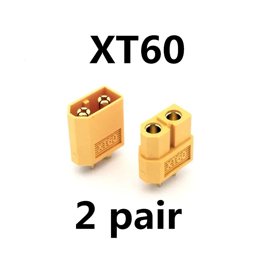2 pair XT60 10/20 штук XT60 XT-60 штекерно-Штепсель провод с силикатной гелевой обмоткой для Батарея(5/10 пар - Цвет: 2 pair XT60