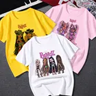 Bratz крутая женская футболка 2021 Harajuku, Повседневная футболка большого размера, женские футболки в стиле хип-хоп, уличная одежда с коротким рукавом, топы, футболки