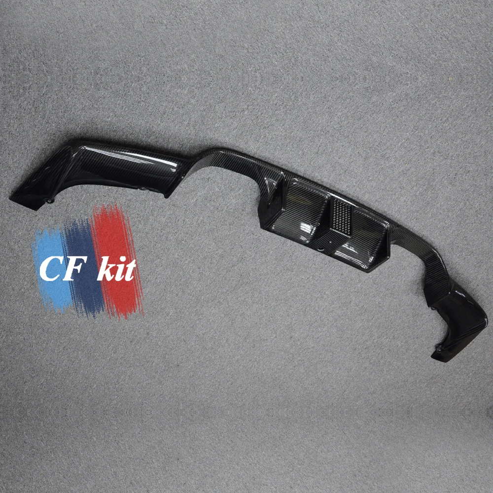 Задний диффузор из углеродного волокна CF Kit + Пилотная лампа для BMW F82 M4 бампер губа