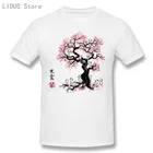 Футболка мужская с коротким рукавом, круглым вырезом и принтом вишни, 100% хлопок