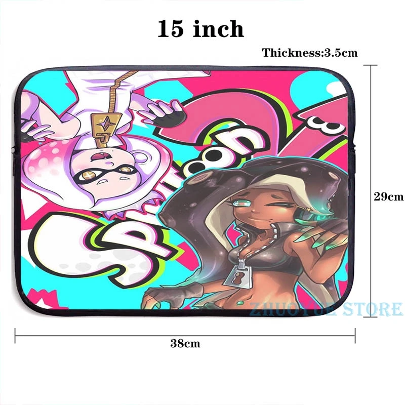 Забавный рюкзак с графическим принтом Splatoon 2 Marina и Pearl USB-зарядкой мужские