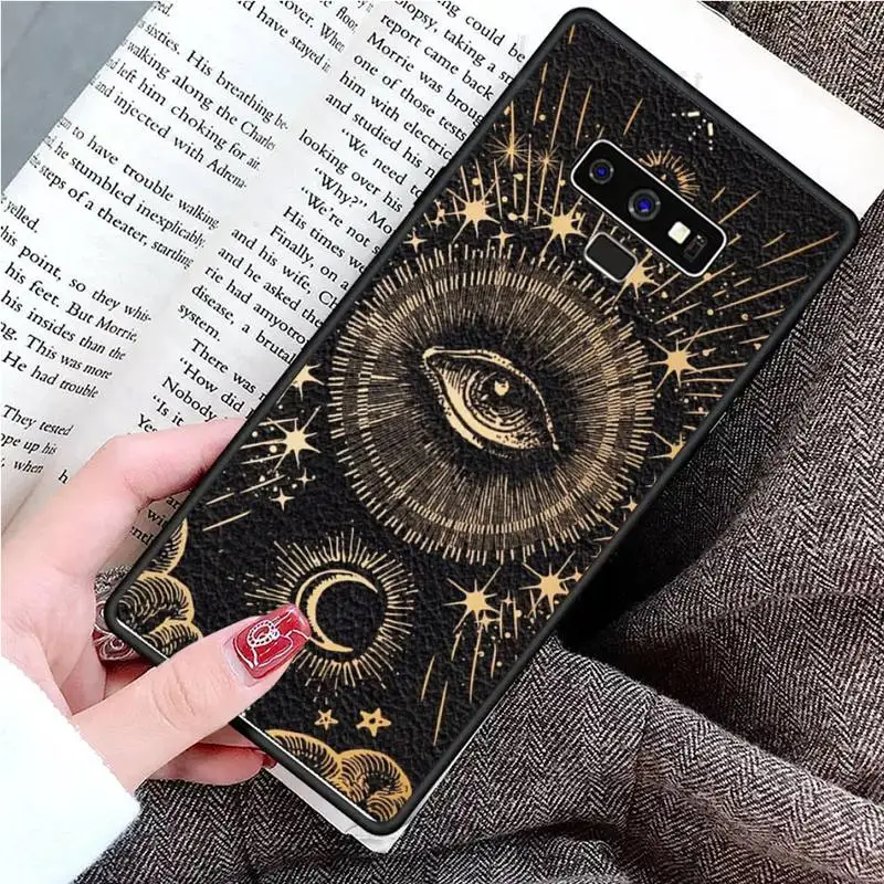 

Witches moon Tarot Mystery totem Phone Case For Samsung Galaxy S8 S9 S10 Plus S10E Note 3 4 5 6 7 8 9 10 Pro Lite cover