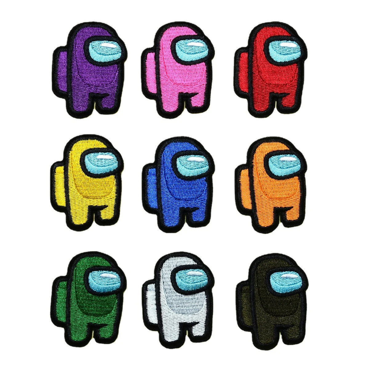 

50pcs/lot Anime Cartoon Embroidery Patch Among Us Game Fun Strange Thing Clothing Decoration Sewing Accessory Diy Iron Applique