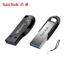 SanDisk-Pendrive USB de 3,0 teclas, unidad Flash de 128GB, 64GB, 32GB, 16GB, 256GB, 512GB de memoria