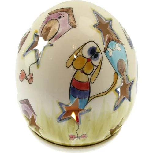 

Authentic Tile Bream Boby Egg Candle Holder