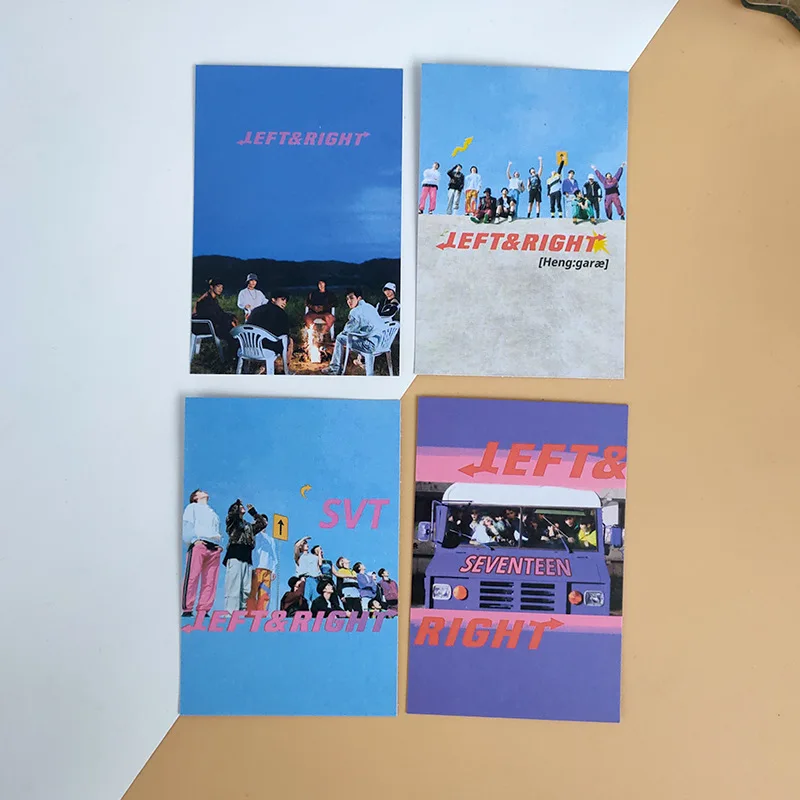 

4pcs/set Kpop SEVENTEEN photocard new album HENG garae photo card postcard collection