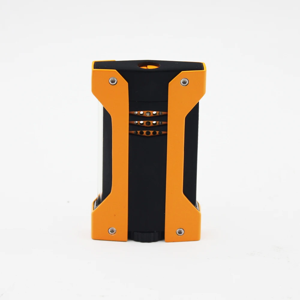 Ветрозащитная сигаретная Зажигалка Singel jet 4 цвета фонарь с газовой зажигалкой