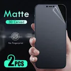 Пленка Гидрогелевая матовая для iPhone 13, 12, 11 Pro, XS Max, 12 Mini, X, XR, 7, 8, 6, 6S Plus, SE 2020, 2 шт.