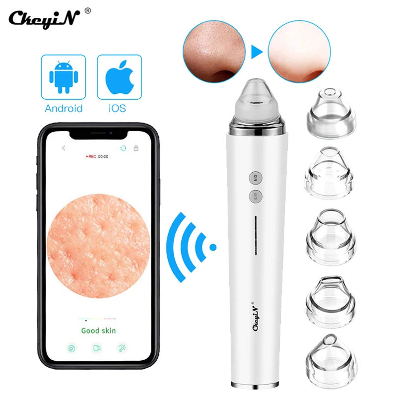 Подключение к телефону 20x Камера уход за кожей лица пылесос глубокой очистки пор