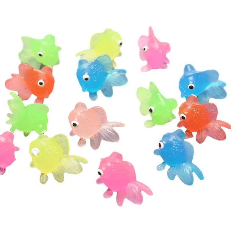 Рыбацкая рыба имитация мягкая Золотая рыбка большие глаза мультфильм Мини