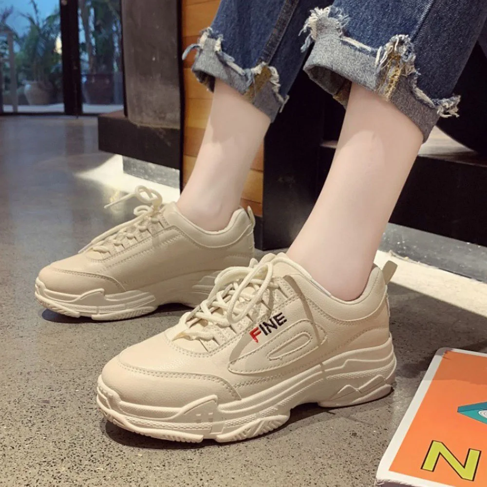 Женские кроссовки на танкетке удобная повседневная обувь массивной платформе