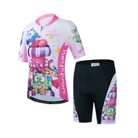 new keyiyuan summer girl cycling jersey breathable bicycle childrens jersey anti uv racing sportswear abbigliamento ciclismo