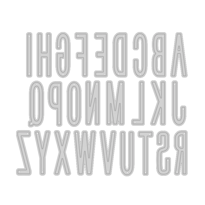 Горячая Распродажа 2020 буквы алфавита двадцать шесть штампы с растениями цветами