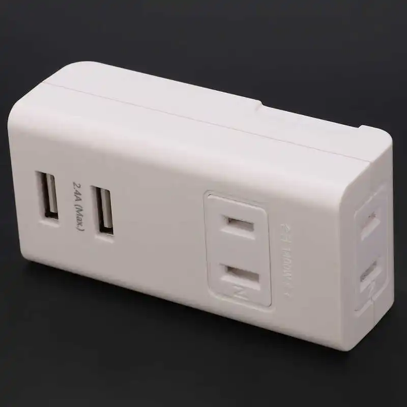 digital wattmeter power meter USB Socket Plug Extender 1 to 2 Outlet Adapter Electric Splitter US 100V 1400W electric | Инструменты