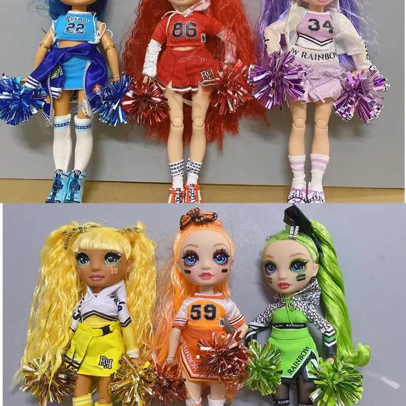 1/6 шарнирная баскетбольная чирлидерская кукла-слайм полный комплект радужные