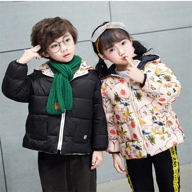 Зимний комбинезон для девочек плотная теплая зимняя одежда с капюшоном