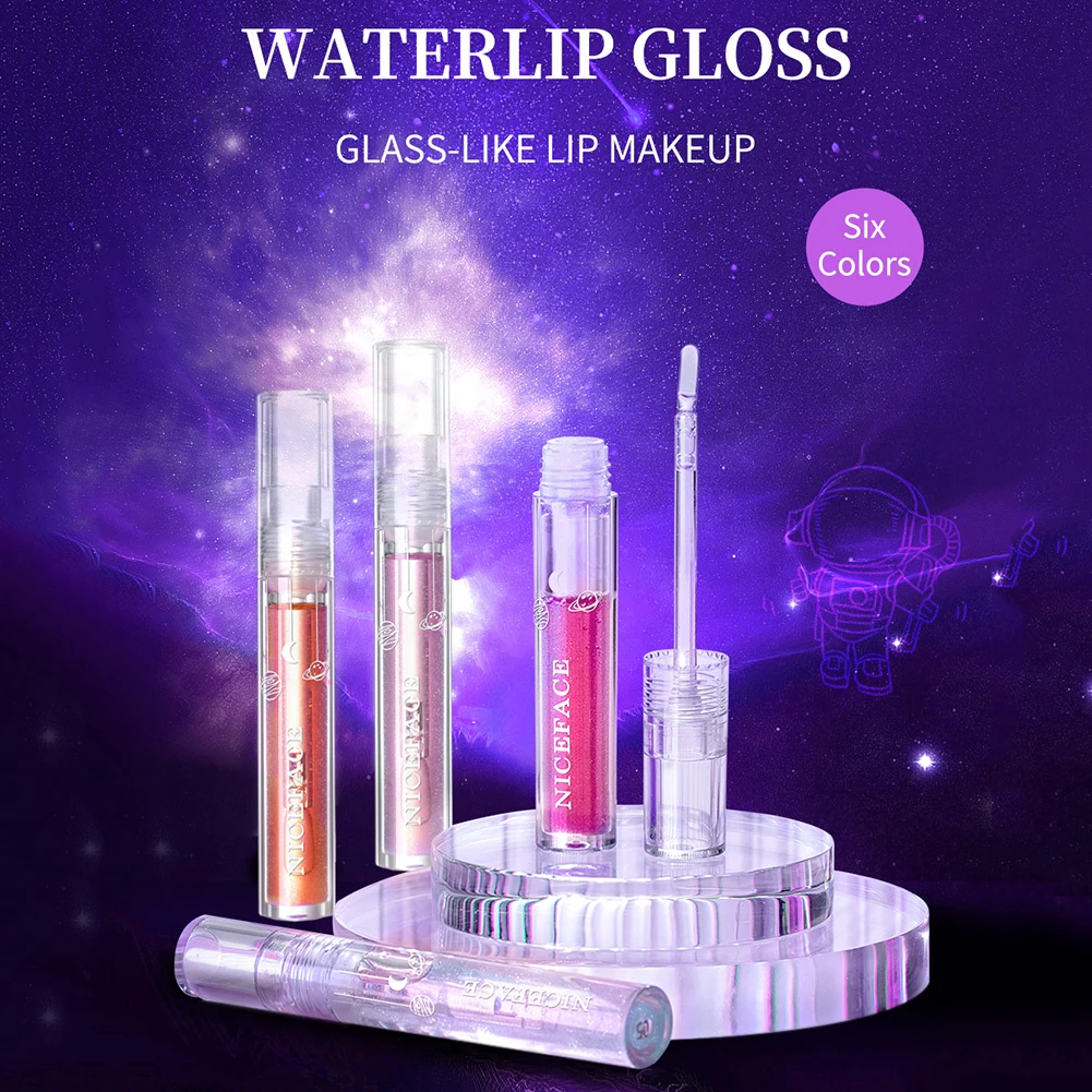 

new 6-color moisturizing lip gloss multiple usage methods suitable for different occasions contains a variety of vitamins Shipp