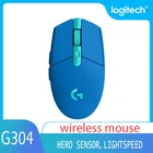 Logitech G304 компьютерная игровая беспроводная мышь 2,4G эргономичная мышь датчик героя 12000DPI программируемые кнопки игровая оптическая мышь