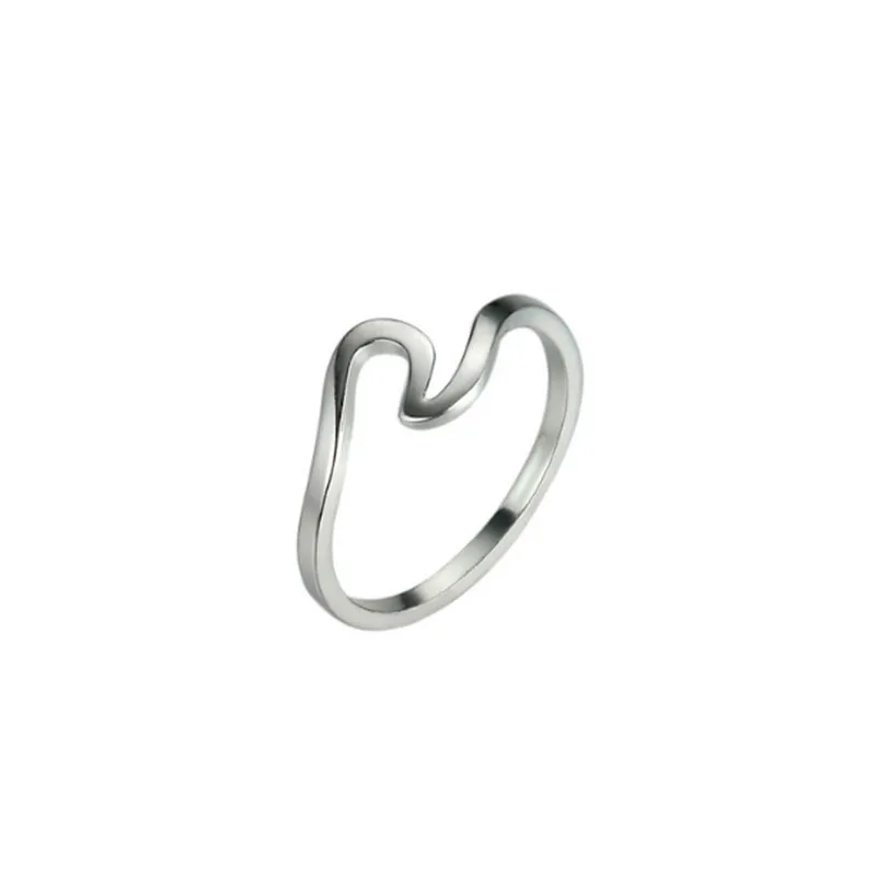 Mossovy волнистые кольца из сплава подвески кольцо розового золота минималистичные