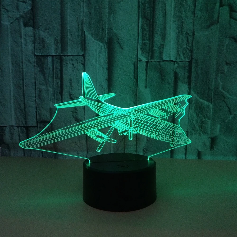 3d-лампа в виде вертолета ночник с сенсорным управлением и питанием от USB для