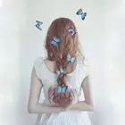 Заколки для волос в форме бабочки для девочек и женщин, заколки для волос невесты для вечеринки, свадьбы, костюма, бижутерия, аксессуары для волос, 5 шт.