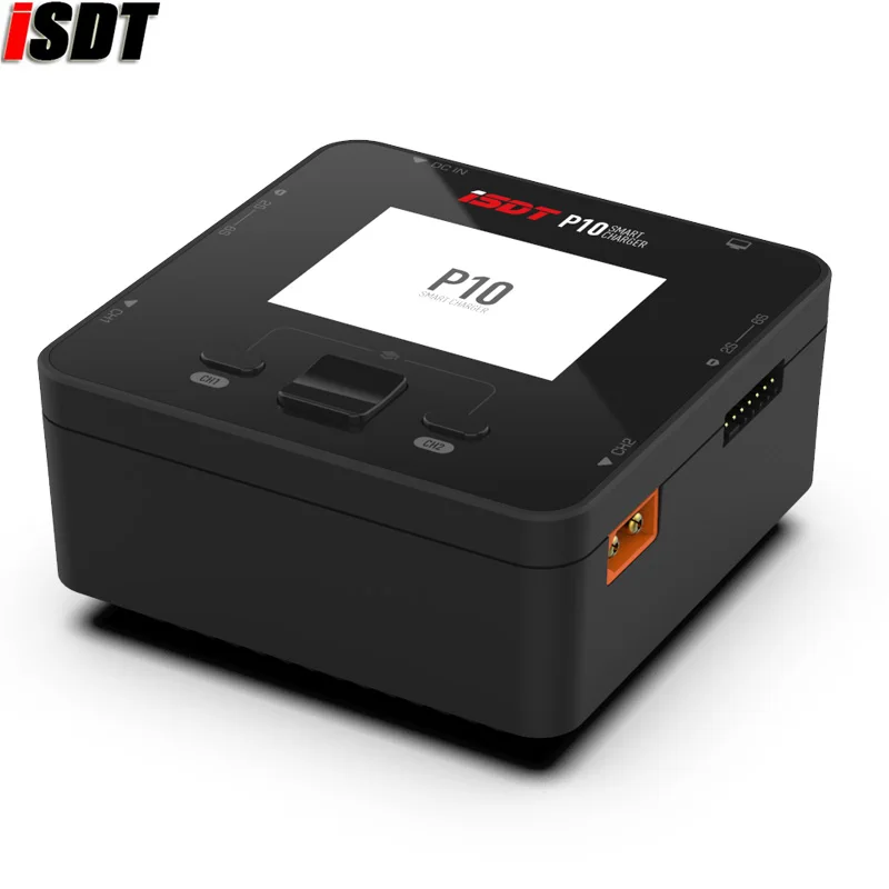 Cargador de equilibrio de bater&iacute;a de doble canal para Lilon LiPo LiHV NiMH Lipo, modelos RC, ISDT P10 / P20 250WX2 10AX2 / 500WX2 20Ax2-1