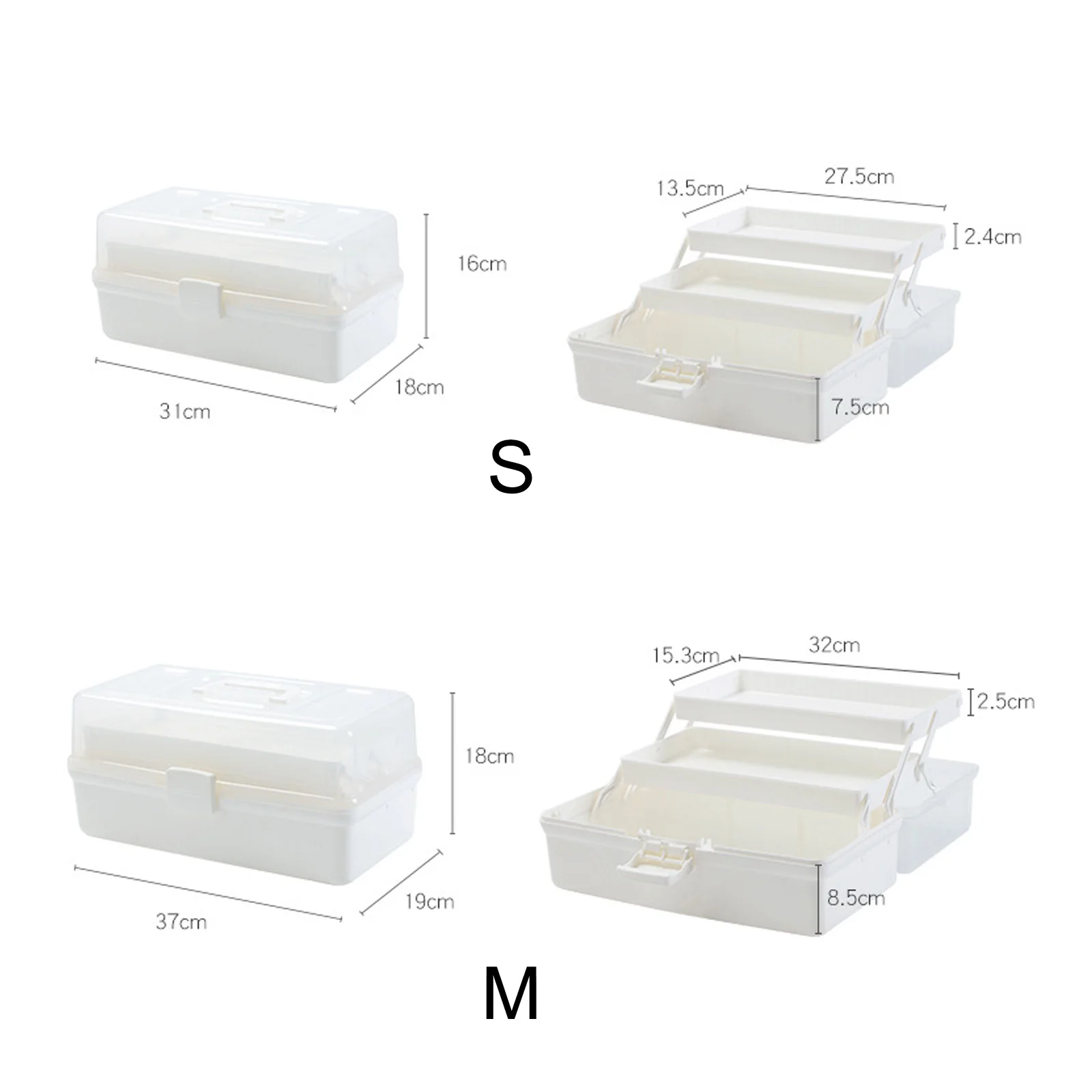 

Plastic Medical Box Organizer 3 Layers Multifunctional Portable Medicine Cabinet Family Emergency Kit Box Storage Box BV