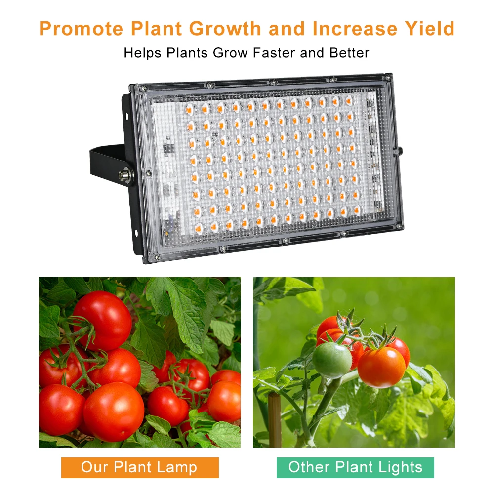 LED Grow Light 50W 100W 200W Phyto Lamp Full Spectrum Phytolamp Plant for Greenhouse Hydroponic Tent | Освещение