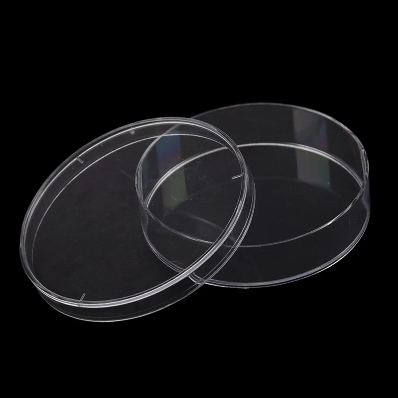 

10Pcs Sterile Petri Dishes w/Lids for Lab Plate Bacterial Yeast 55mm x 15mm